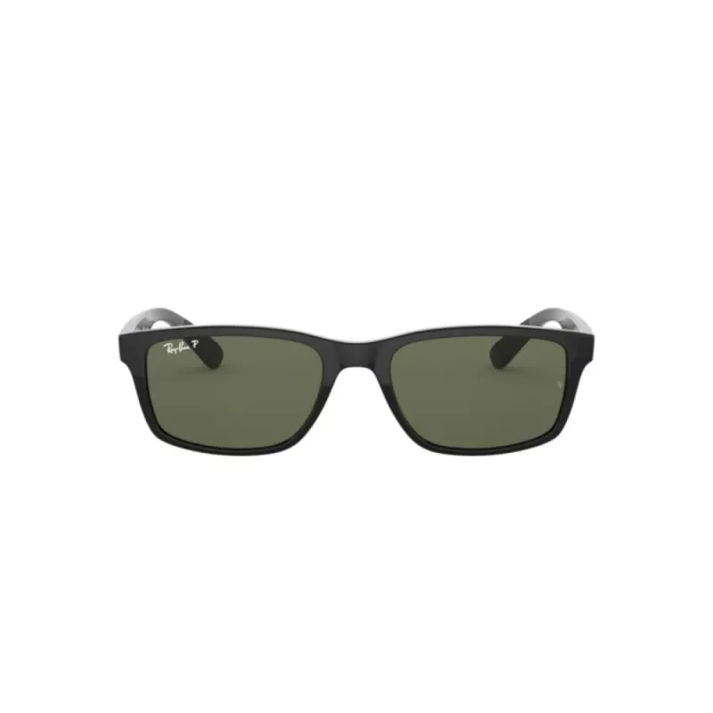 Ray-Ban RB42346019A58 Gafas de sol hombre cuadradas polarizadas - Negro/Verde 58/14/140 mm