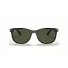 Ray-Ban RB4374 Gafas de sol unisex cuadradas - Montura negra, lentes verdes Classic G-15, 56/19/145 mm