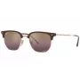 Ray-Ban RB4416F 6654G9 gafas de sol unisex - montura gris transparente, lentes grises degradadas, 53 mm