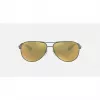 Ray-Ban RB8313 Chromance Aviator Gafas de sol Gunmetal Green Mirror Polarizado 61mm