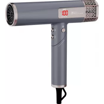 Ray Battler RB 0910 Secador de pelo profesional de alta velocidad 1800W motor sin escobillas tecnología iónica Cool Shot Negro Mate