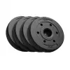 REBEL ACTIVE Set de discos de betún 4x5kg, agujero 51mm - para barras olímpicas