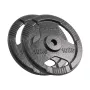 REBEL ACTIVE Set de pesas de hierro fundido 2x10kg, orificio 31mm, discos con asas, negro