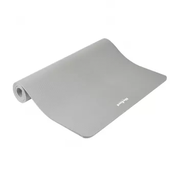 REBEL ACTIVE Esterilla de entrenamiento 190x115x2 cm NBR gris – Yoga, Pilates, Fitness
