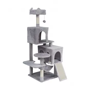 REBEL ANIMALS Rascador 45x45x137 cm gris