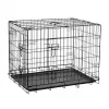 REBEL ANIMALS jaula metálica para perros, perrera, talla XL 91x60x67 cm, negra