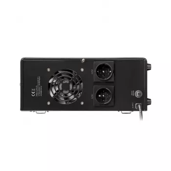 Rebel POWER-1000 alimentación de emergencia de pared – inversor de onda sinusoidal pura con función de carga 12V, 230V, 1000VA/700W
