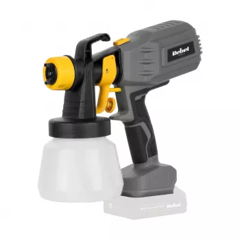 REBEL RB-1061.1 Pistola de pintura a batería 20V, depósito de 800 ml, 3 patrones de pulverización, sin batería