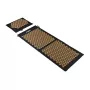 REBEL RBA-6012-GL ECO set de esterilla de acupresión con almohada, XL 110x42 cm, púas doradas, algodón natural y fibra de coco