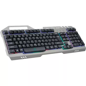 Teclado gaming universal Rebeltec Discovery Metal Grey