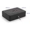 RED EAGLE BOX-300 caja de caudales metálica con cerradura de llave, negra, acero