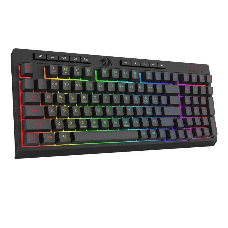 Redragon combo gaming 4 en 1: teclado RGB, ratón, alfombrilla y auriculares