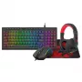 Redragon combo gaming 4 en 1: teclado RGB, ratón, alfombrilla y auriculares