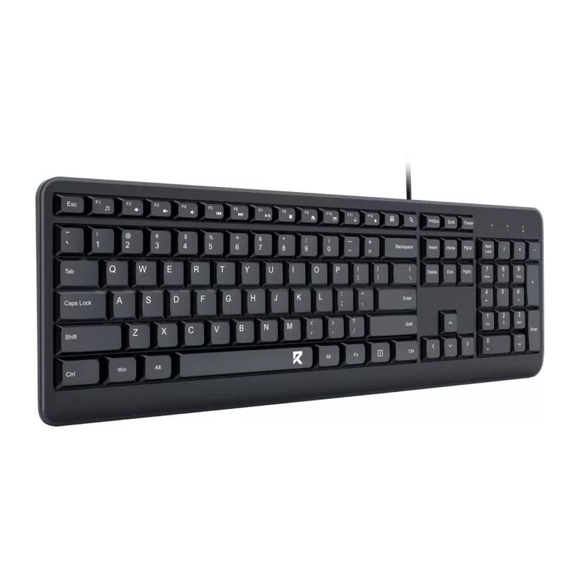 Redragon BK-7092 Teclado USB de oficina con cable de tamaño completo
