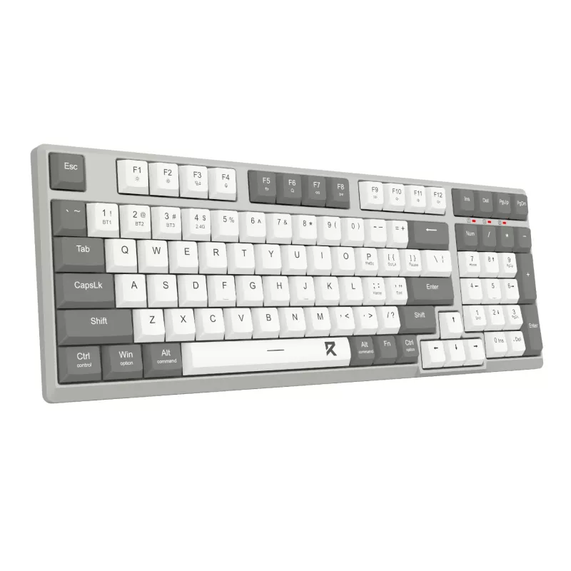 Redragon BK-7113 SCISSOR Teclado gaming USB con cable de tamaño completo - Retroiluminación RGB, interruptores de tijera de perfil bajo, 104 teclas, anti-ghosting, Negro