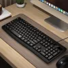 Redragon BK-7366 teclado de oficina de membrana con cable ergonómico full-size - negro