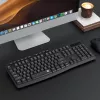 Redragon BK-7367 Teclado de Oficina Membrana Inalámbrico Ergonómico Full-size - Negro