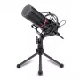 REDRAGON BLAZAR Micrófono gaming USB cardioide y trípode, Negro
