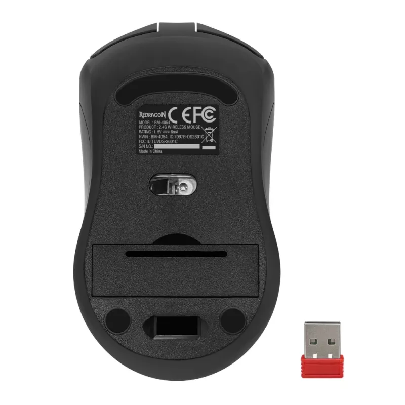 Redragon BM-4054 ratón gaming inalámbrico, 10000 DPI, 2,4GHz, RGB, USB-C recargable