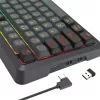 Redragon BRAGI PRO K688 teclado mecánico inalámbrico 98+1 Gasket (triple modo, RGB, hot-swappable, interruptores lineales Cream)