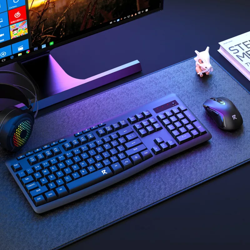 Redragon BS-7367-A Kit de teclado y ratón inalámbricos, negro