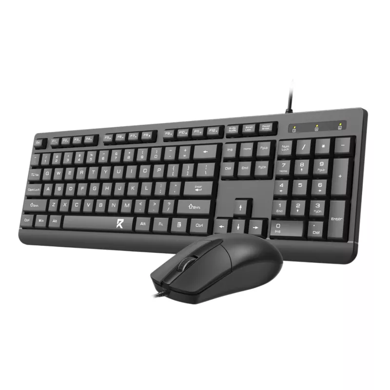 Redragon BS-7543 Combo de teclado y ratón con cable, negro