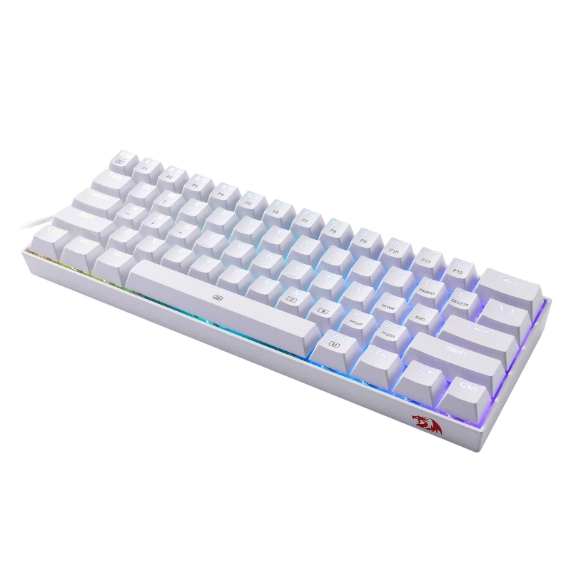 REDRAGON DRAGONBORN Teclado mecánico con cable RGB diseño de 67 teclas - Blanco