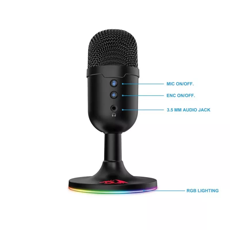 Redragon GM303 PULSAR Micrófono gaming para streaming - negro