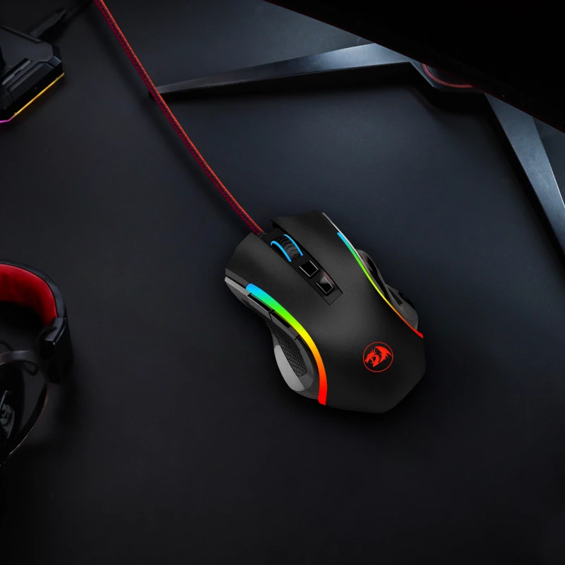 Ratón gaming REDRAGON GRIFFIN 7200DPI - negro