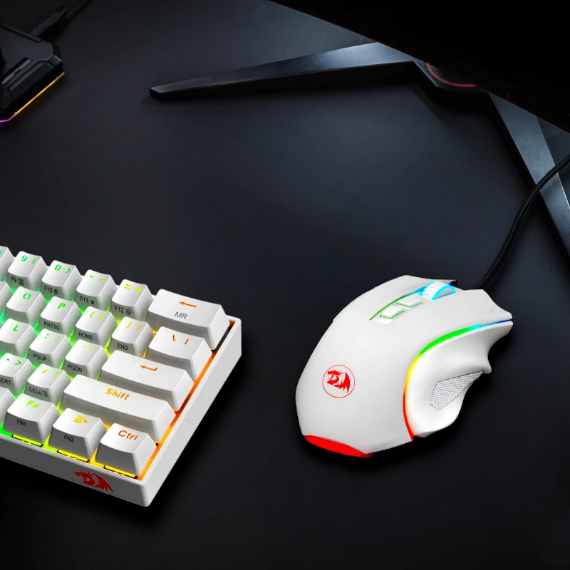Ratón gaming REDRAGON GRIFFIN 7200DPI - blanco
