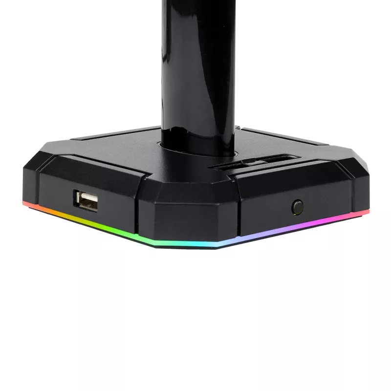 Redragon HA300 Scepter Pro Soporte para auriculares RGB con hub USB 2.0 de 4 puertos