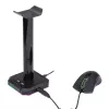 Redragon HA300 Scepter Pro Soporte para auriculares RGB con hub USB 2.0 de 4 puertos