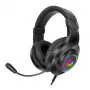 Redragon Hylas Auriculares gaming Over-Ear RGB, Aux (micrófono y auriculares) / USB (solo alimentación), negro