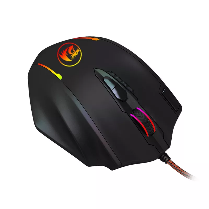 REDRAGON IMPACT ratón gaming MMO 12400DPI - Negro