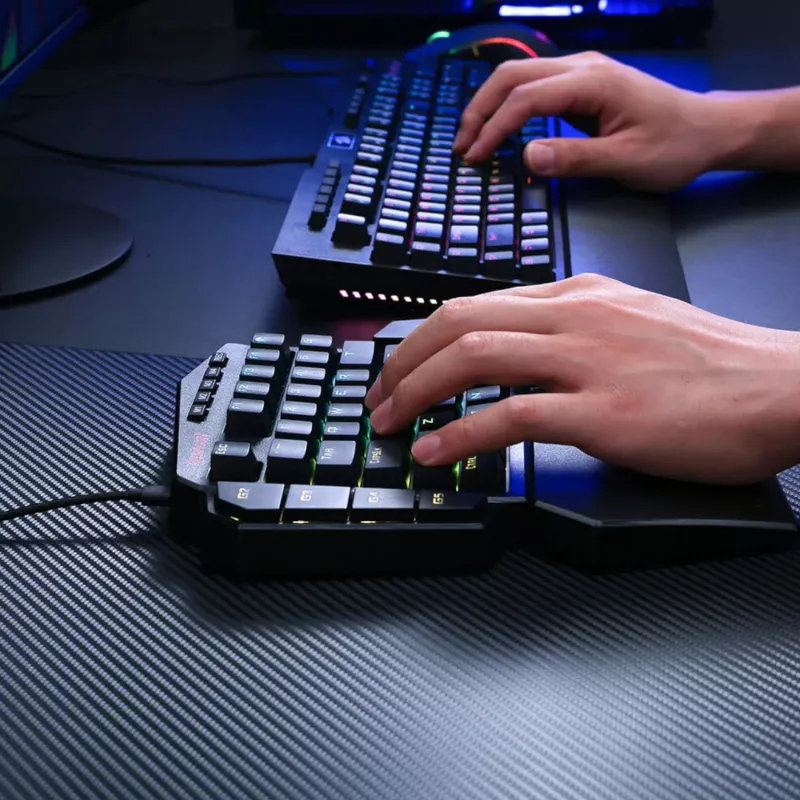 Redragon K585 DITI ELITE PRO RGB 40% teclado gaming mecánico inalámbrico - switches azules