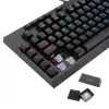 Redragon K588 RGB Pro BROADSWORD TKL teclado gaming mecánico con cable - negro
