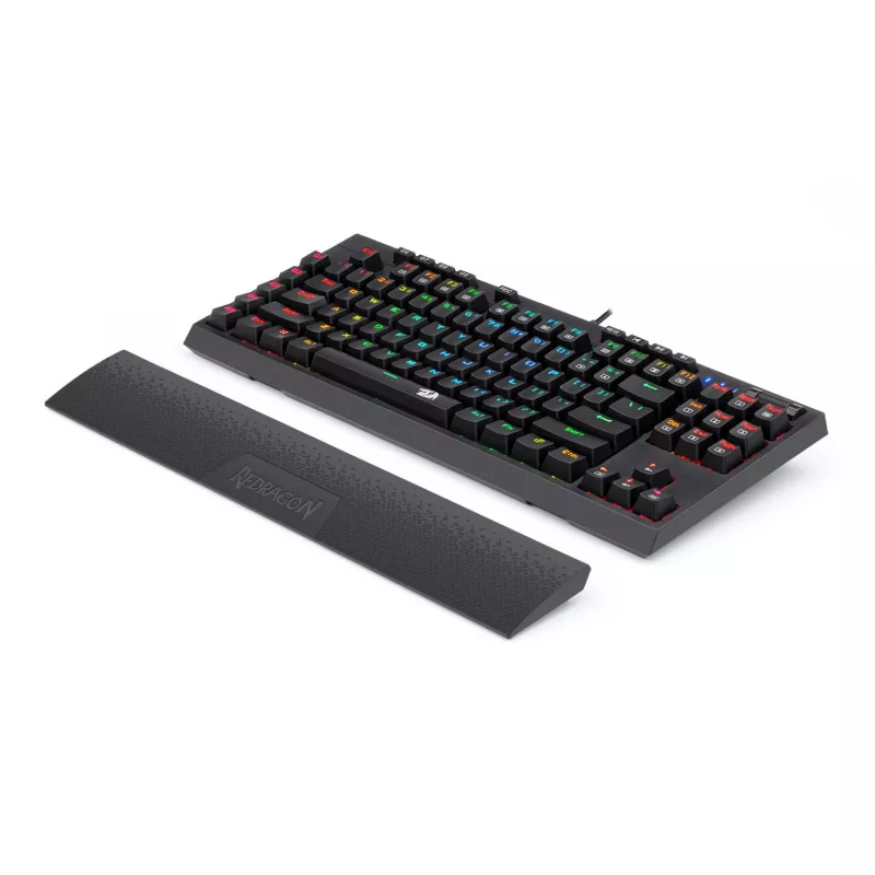 Redragon K588 RGB Pro BROADSWORD TKL teclado gaming mecánico con cable - negro
