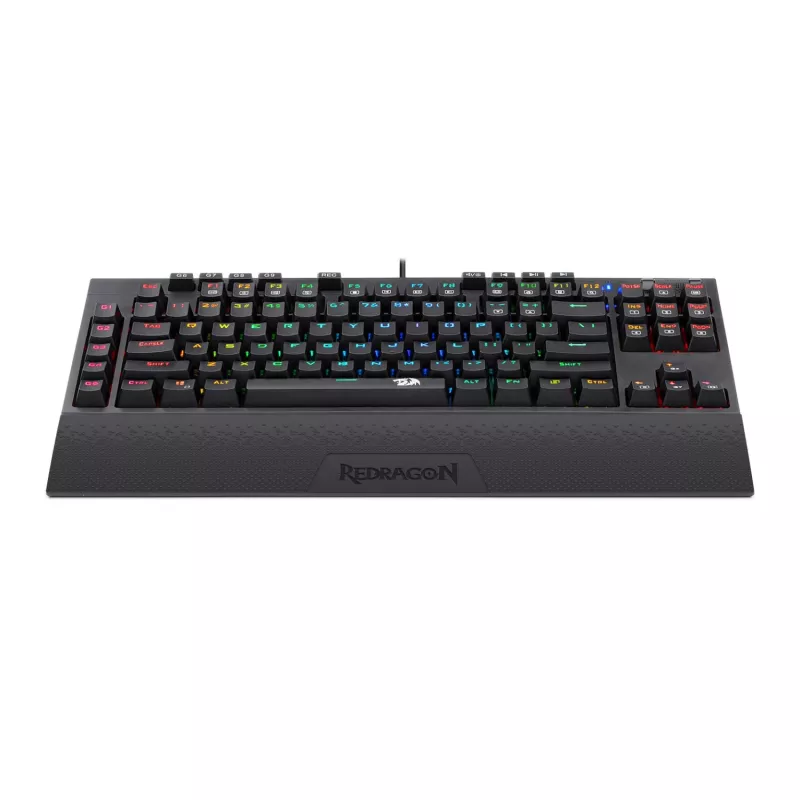 Redragon K588 RGB Pro BROADSWORD TKL teclado gaming mecánico con cable - negro