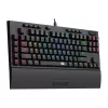 Redragon K588 RGB Pro BROADSWORD TKL teclado gaming mecánico con cable - negro