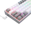 Redragon K617 FIZZ Teclado gaming RGB con cable 60% - blanco/gris