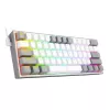 Redragon K617 FIZZ Teclado gaming RGB con cable 60% - blanco/gris
