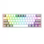 Redragon K617 FIZZ Teclado gaming RGB con cable 60% - blanco/gris