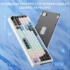 Redragon K719WGB GALATIN RGB PRO teclado mecánico gaming inalámbrico de tamaño completo - blanco