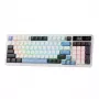 Redragon K719WGB GALATIN RGB PRO teclado mecánico gaming inalámbrico de tamaño completo - blanco