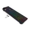 Redragon K762 TERRAFLARE PRO Teclado gaming inalámbrico Gasket RGB - 75% 82 teclas, tri-modo, hot-swappable, Double-Shot PBT, negro