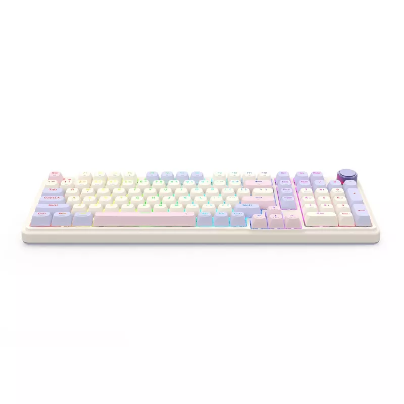 Redragon K768VI-WL Eisa 100 Teclado gaming inalámbrico, Lilac
