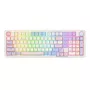 Teclado gaming inalámbrico Redragon K768VI-WL Eisa 100, Lilac