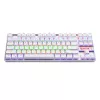 Teclado gaming mecánico REDRAGON KUMARA 87 teclas con retroiluminación RGB - blanco
