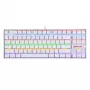 Teclado gaming mecánico REDRAGON KUMARA 87 teclas con retroiluminación RGB - blanco