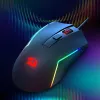 Redragon M616 TRIDENT ratón gaming 10000DPI RGB - Negro